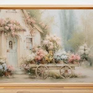 Romantic cottagecore poster for wall hanging - French country wall art in Shabby chic style (Frame Not included) image 8