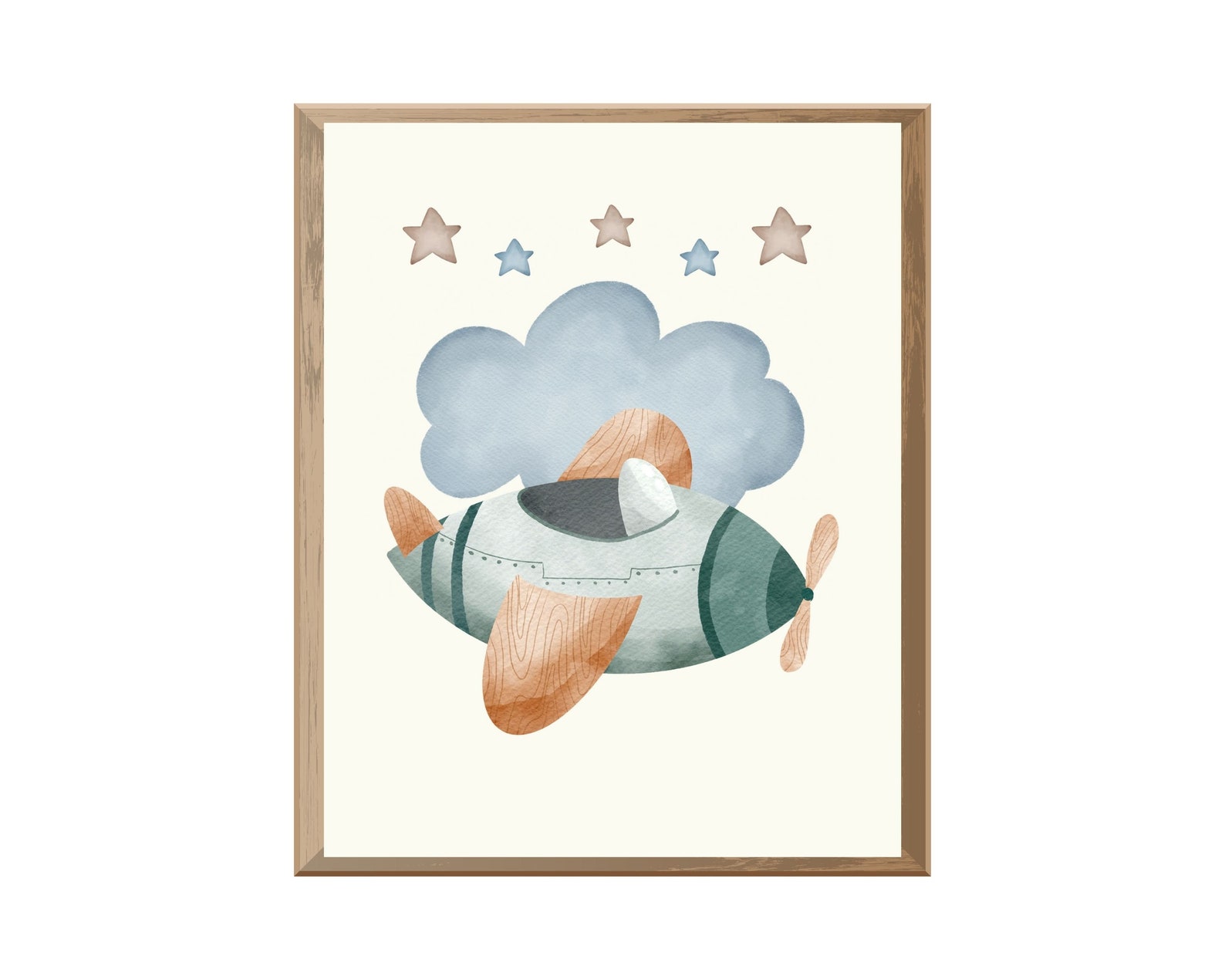 Airplane Nursery Wall Decor Aviation Boys Room Art Playroom Prints