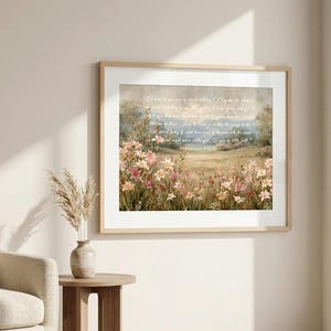 Matthew 6:28-30 Wall Art PHYSICAL Print, Bible Verse Floral Decor, Consider the Lilies Scripture, Christian Faith Gift, Museum Quality Paper image 5