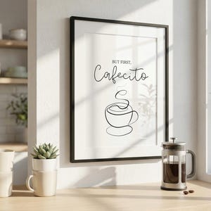 But First, Cafecito Print: Spanglish Kitchen Art (Digital Download)