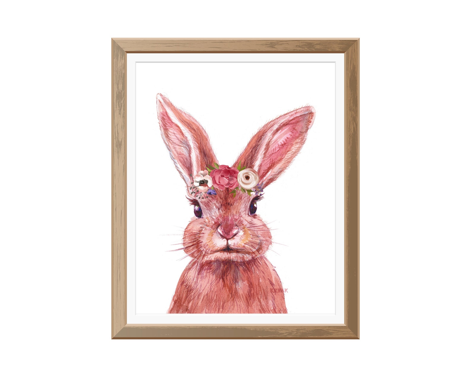 Bunny Rabbit Nursery Wall Decor Printable Easter Bunny Prints Bunny