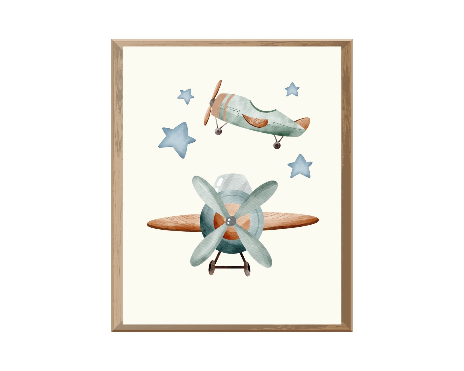 Airplane Nursery Wall Decor Aviation Boys Room Art Playroom Prints