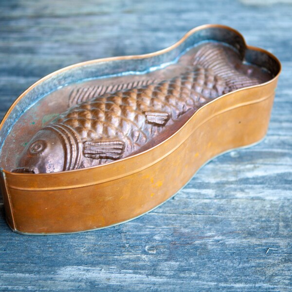 Copper Fish Mold Etsy