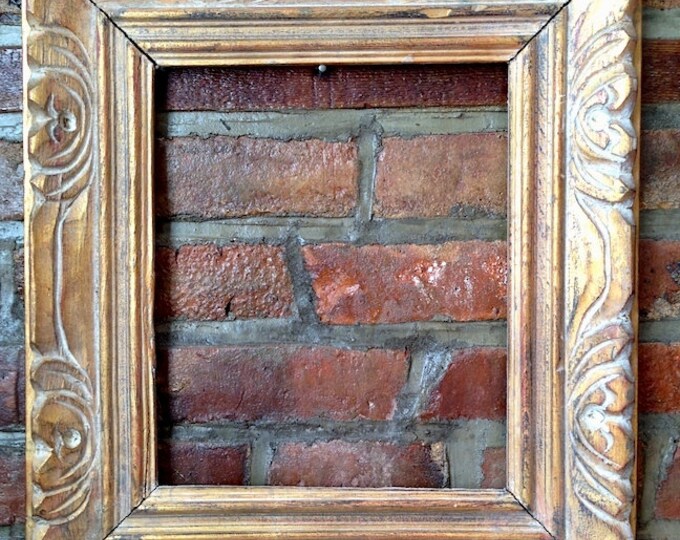 Wood Gilded Picture Frame. Made in MEXICO. Etsy