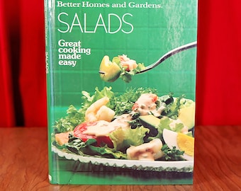 SALADS Cook Book by Better Homes and Gardens / Vintage 1986 Recipe Book / Vegetable, Fruit, Gelatin, Dressings, and more