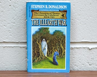 THE ILLEARTH WAR by Stephen R. Donaldson / The Chronicles of Thomas Covenant the Unbeliever ~Book Two / Vintage ©1984 Fantasy Paperback Book