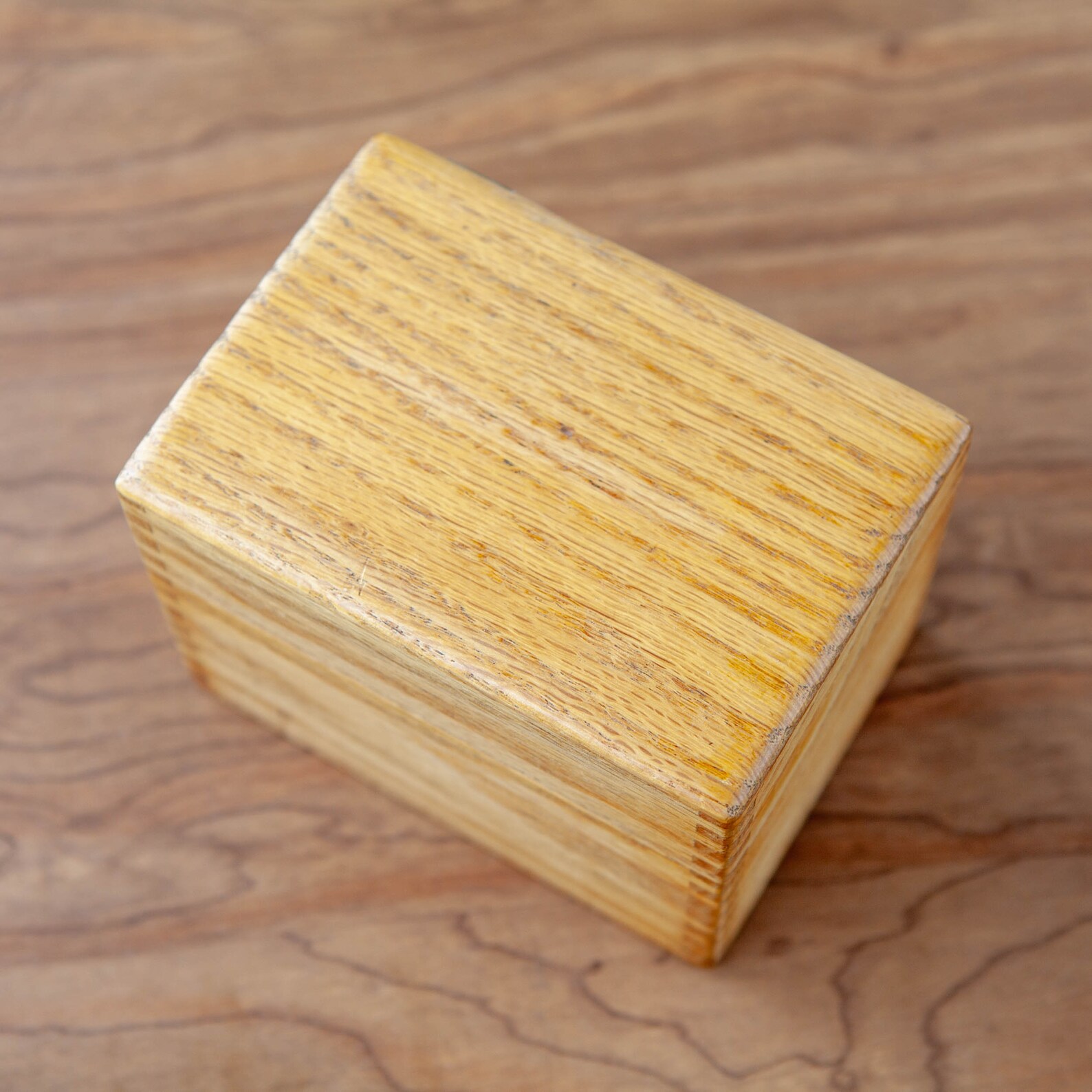 Wooden Index Card File Box With Box Tail Edges by Merchants Etsy