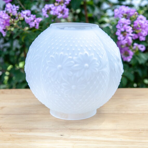Frosted white glass replacement light shades deals