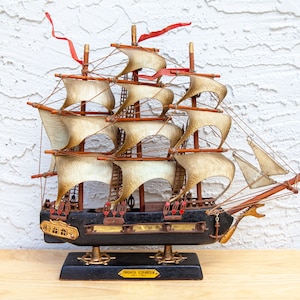 Vintage Model Ship Fragata Espanola 1780 Spanish War Ship 20