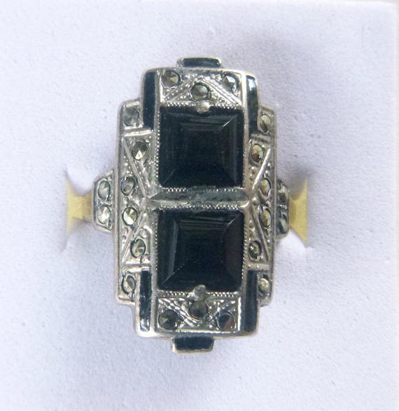 Sterling Silver Marcasite Shield Ring Sterling Silver Marcasite Shield Ring