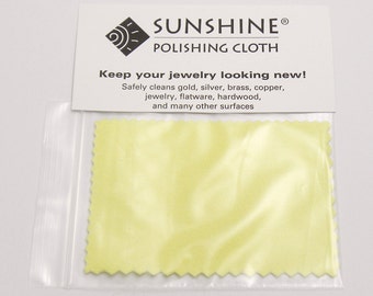 20 pcs of Small Sunshine Polishing Cloth, Jewelry Polishing Cloth