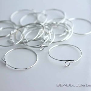 Silver vino hoops Silver vino hoops