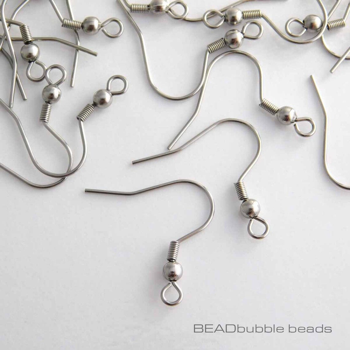 thumbnail image 2 of 100pcs Fish Hook Earring Wires - Nickel & Lead Free French Earwires Findings 2 of 4