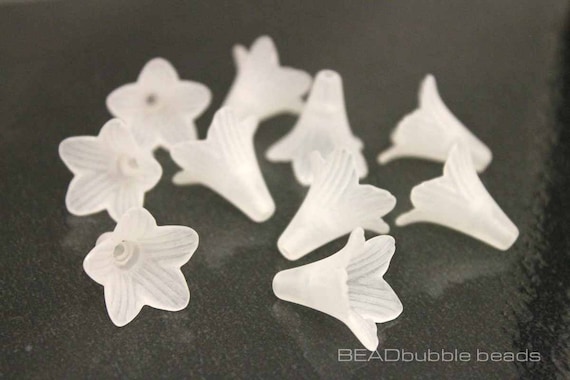 Beadwork Finding - Five Petal Flower, 15x17mm per pair Beadwork Finding - Five Petal Flower, 15x17mm per pair