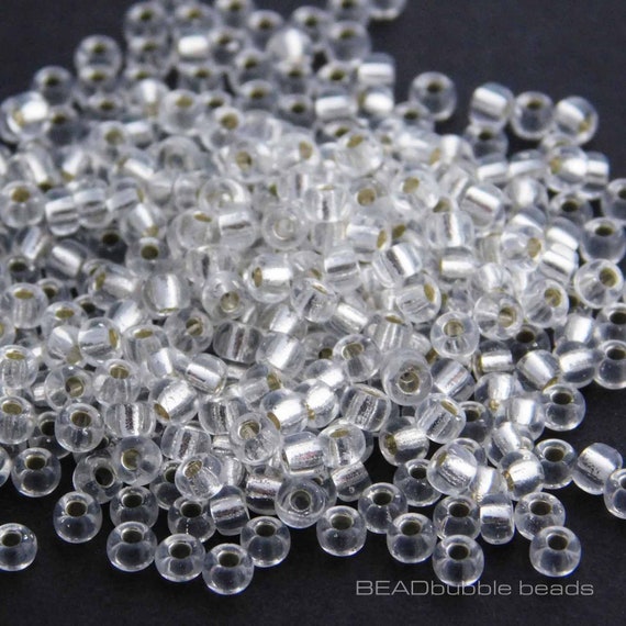 8-1, Miyuki 22g Silver Lined Crystal 8-1, Miyuki 22g Silver Lined Crystal
