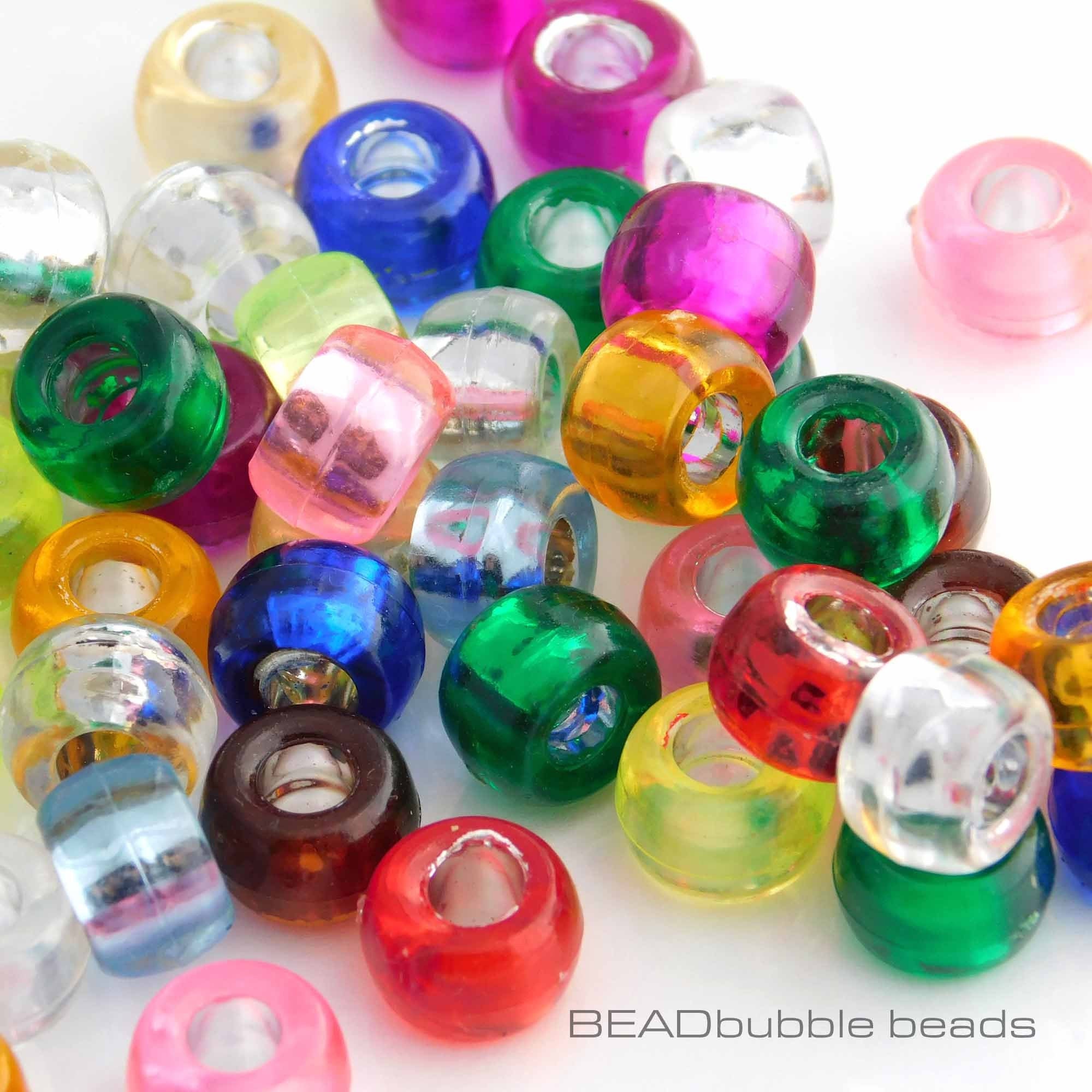 Large lot new & open Confetti- Round Cube Glass- Wood Ceramic Pony Beads