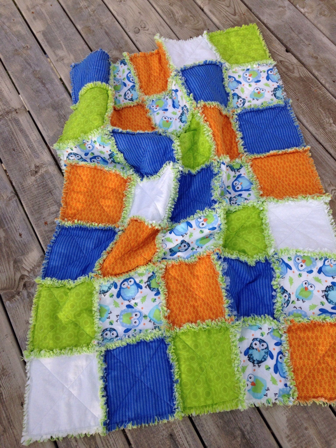 Baby Rag Quilt Baby Blanket Crib Quilt Toddler Blanket Etsy