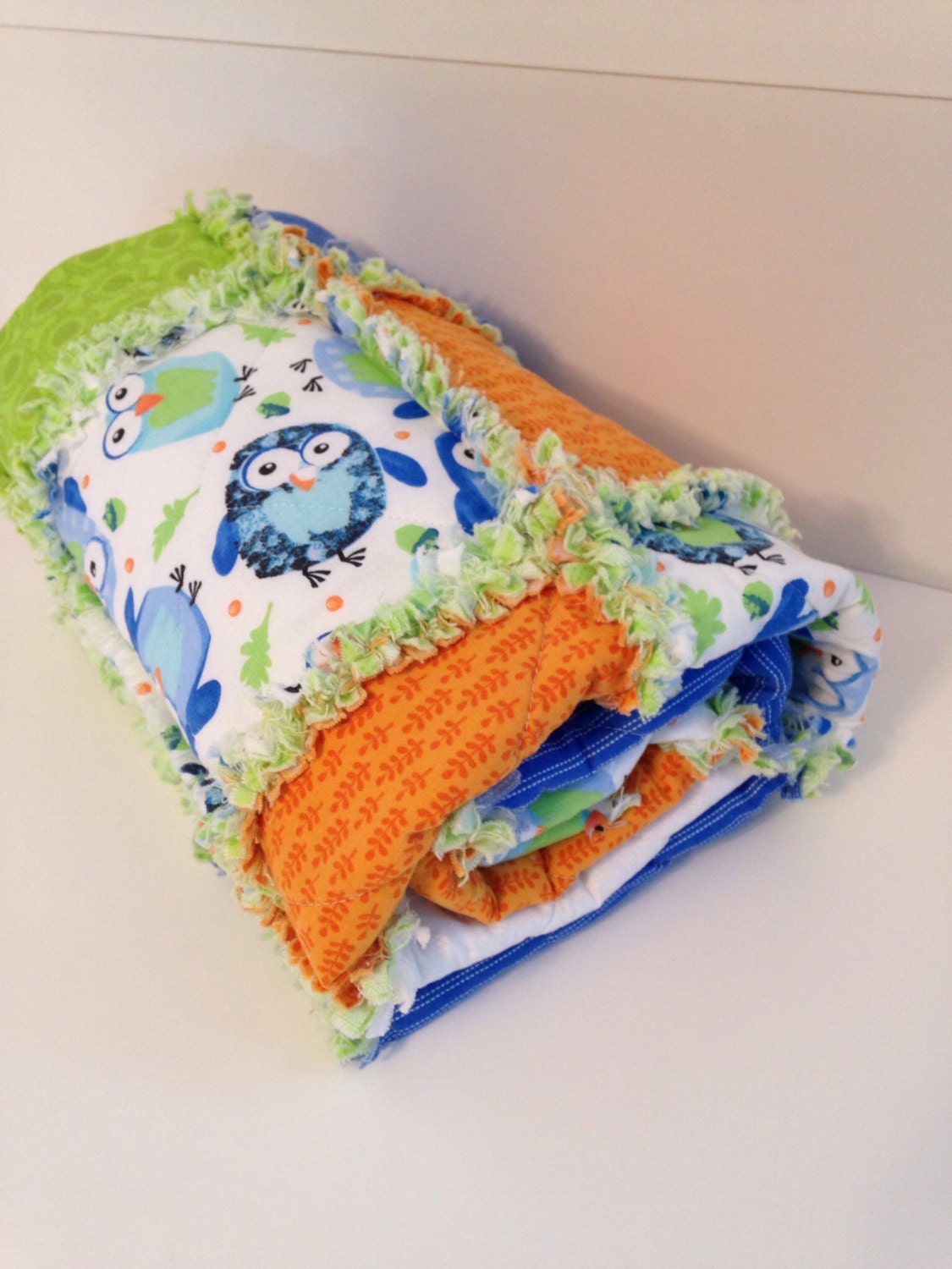 Baby Rag Quilt Baby Blanket Crib Quilt Toddler Blanket Etsy
