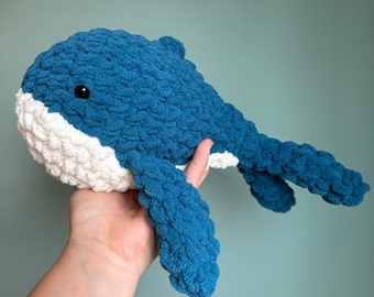 Cuddly Handmade Stuffed Whale