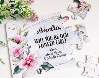 Flower Girl Proposal Puzzle - Will you be my Flower Girl - Ask Flower Girls