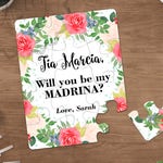 La Madrina Einladung Will Sie Werden Meine Paten Puzzle Etsy