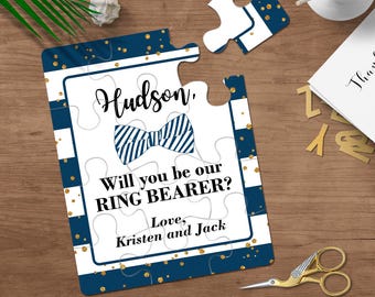 Will You Be My Ring Bearer, Ring Bearer Puzzle, Ring Bearer Proposal, Ask Ring Bearer, Ring Security, Page Boy Proposal Wedding Party Invite