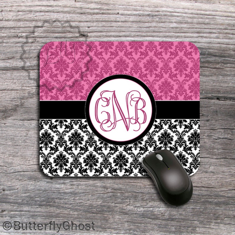 Mouse Pad Custom Mousepad Personalized Name or Monogram Etsy
