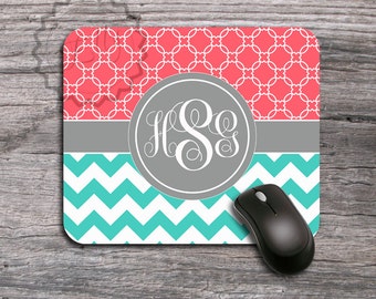 Customized mousepad, pattern custom mouse pads, personalized mouse pad, monogram mousepads, office desk accessory, cute desk accessory- 02