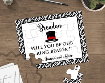 Will You Be My Groomsmen, Ring Bearer, Gift Proposal,  Puzzle Invitation, Wedding Proposal Invitation, Best Mans Gift, Wedding Paty Gifts