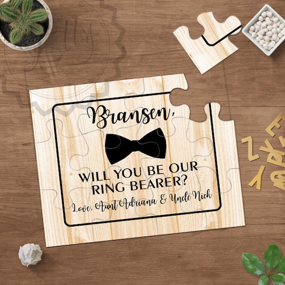 Ring bearer puzzle proposal sale