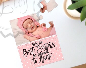 Personalized Baby Photo Puzzle, Create your own Jigsaw Puzzle, Custom Picture Puzzle, 12 Piece Photo Puzzle