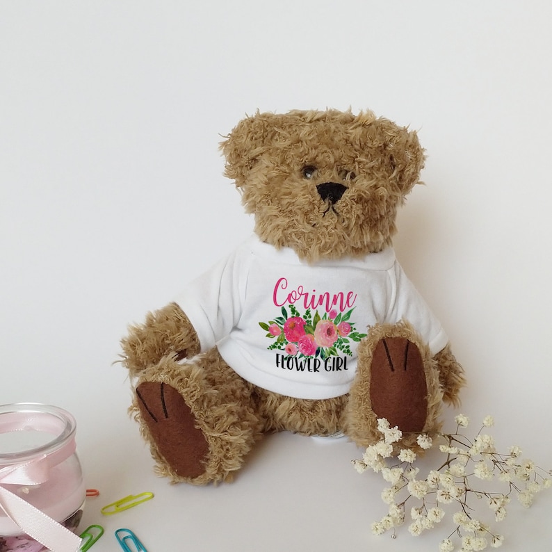 flower girl proposal teddy