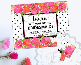 Will You Be My Bridesmaid Puzzle Proposal Gift Idea, Bride Tribe,Personalized Jigsaw Puzzle Proposal , Maid of Honor Gift, Be my Bridesmaid