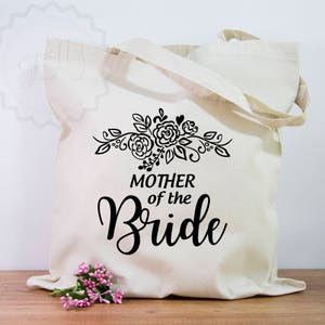 Mother Of The Bride Gift Tote Bag Bridal Shower Ideas, Bridal Gifts Wedding Thank You Gifts Metallic Gold Tote Bags | Wedding Gift Mom