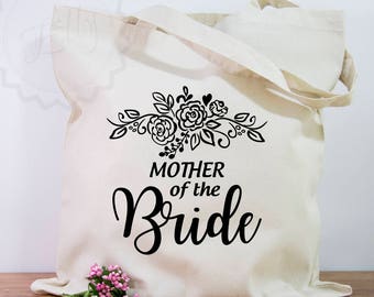 Mother Of The Bride Gift Tote Bag Bridal Shower Ideas, Bridal Gifts Wedding Thank You Gifts Metallic Gold Tote Bags | Wedding Gift Mom