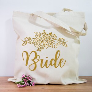 Bride Tote Bag, Bachelorette Party, Bride Tribe, Bridal Party Tote Bag, Bridesmaid Gifts Tote Bag Personalized Wedding Bag Bridal Party Gift