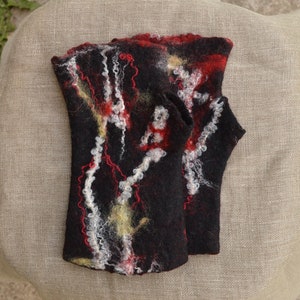 Felted fingerless gloves, mittens, Felt arm warmers, Women&#39;s Fingerless gloves, Felted Wrist warmers, Merino Hand warmers