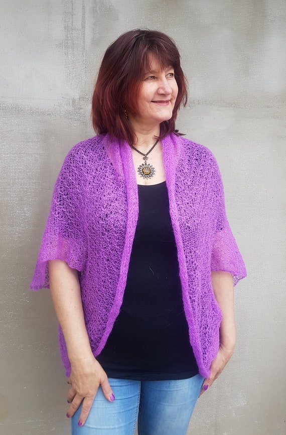 Lilac top shrug cardigan