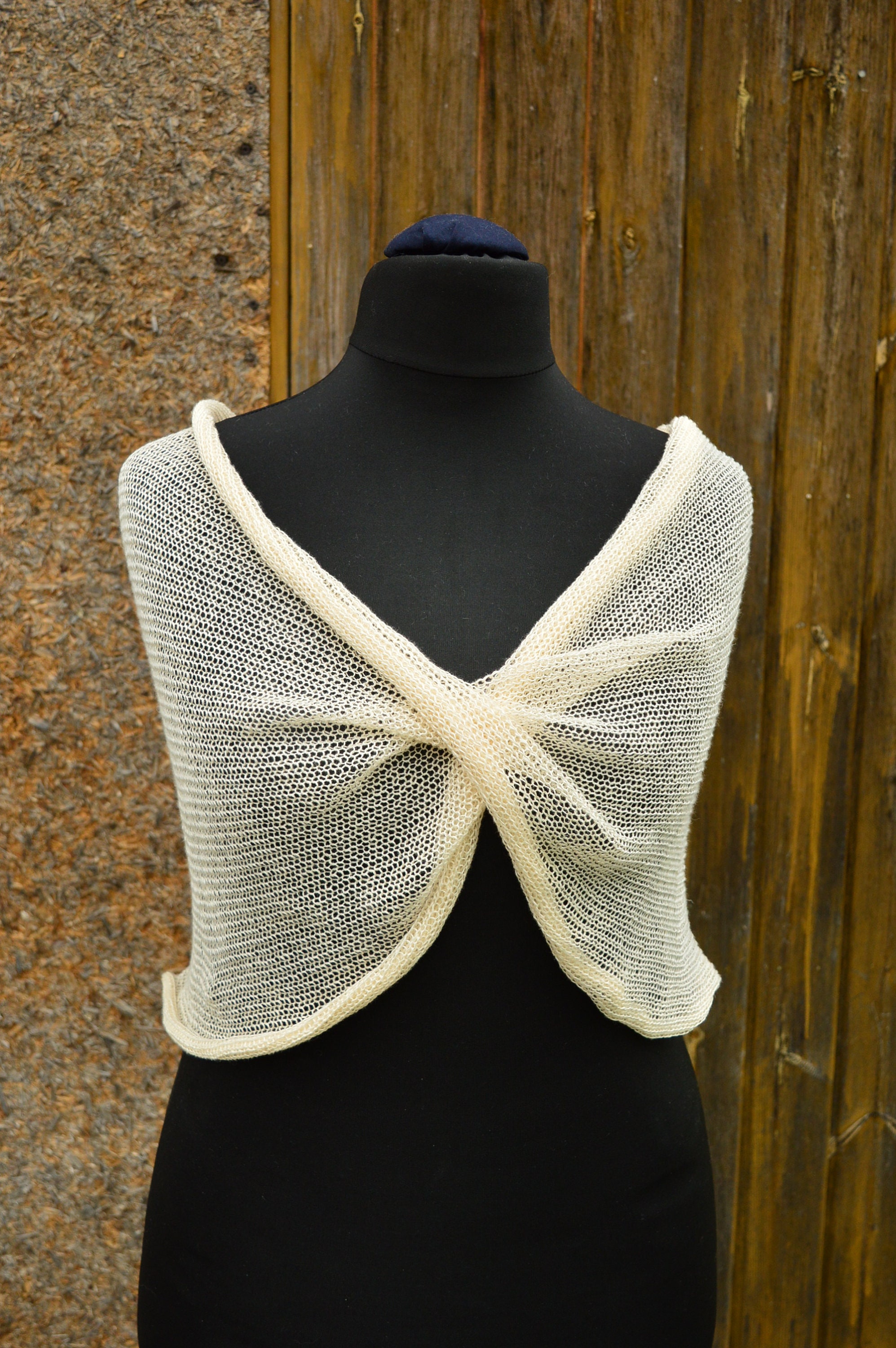 Linen Shrug Cream White Wedding Wrap Cotton Linen Cover Up Etsy