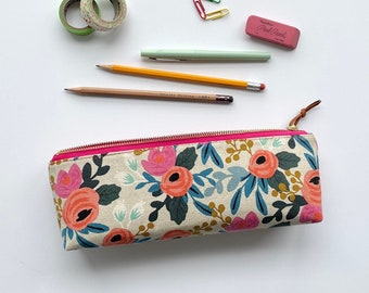 Rifle Paper Co Pencil Case, Floral Zipper Pouch