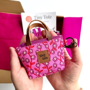 DIY Sewing Kit, Tiny Tote Bag, Craft Kit