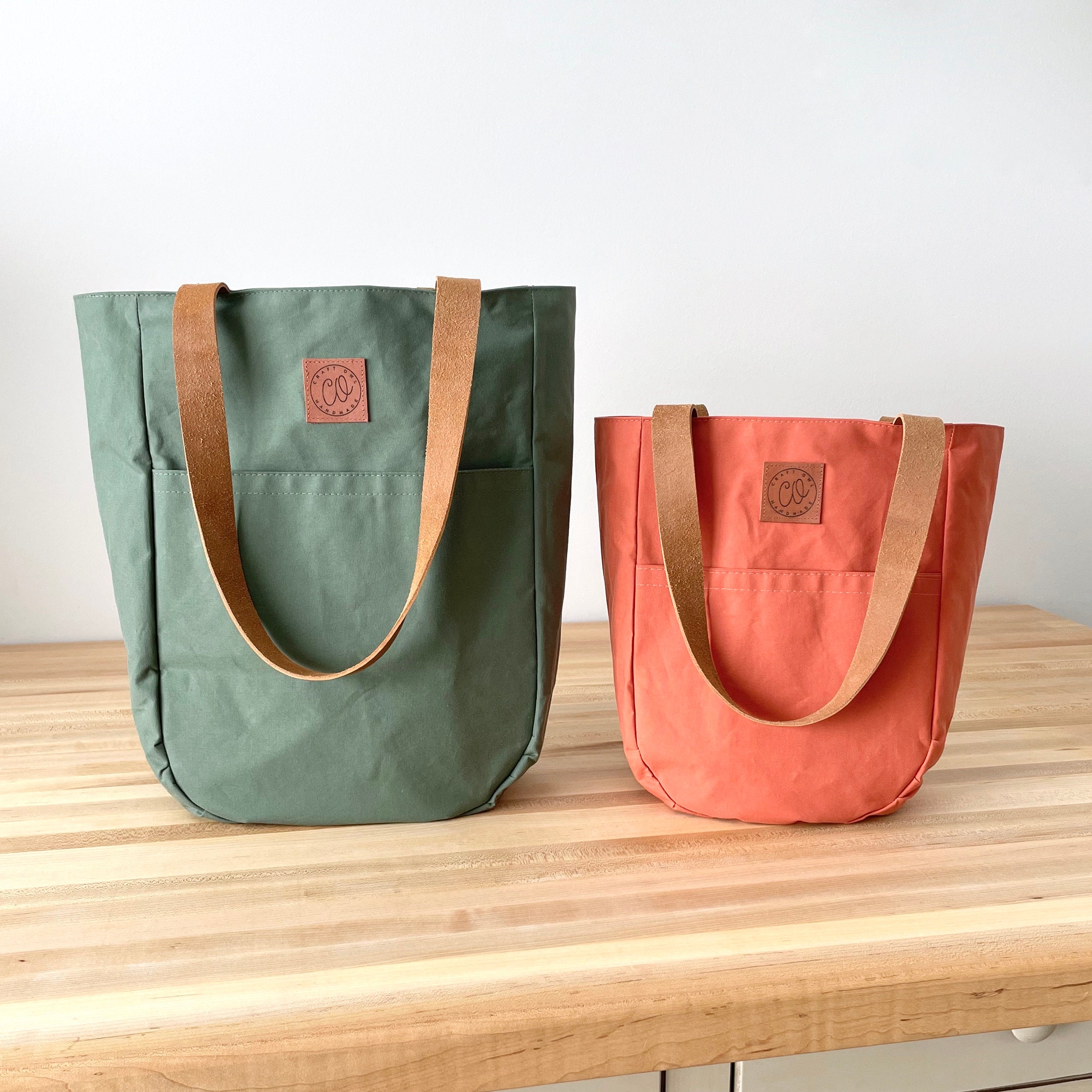 Letter & Flower Pattern Bag Set : Large Capacity Tote Bag & Clutch