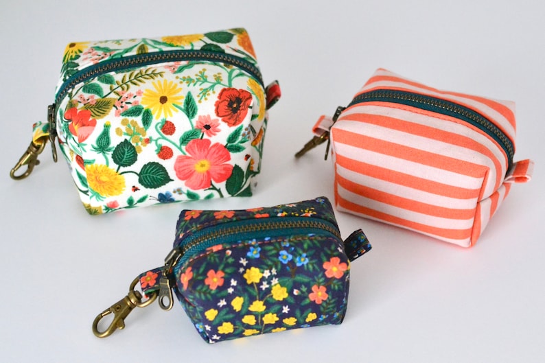 Trinket Pouch PDF Sewing Pattern Mini Boxy Zipper Pouch 3 - Etsy