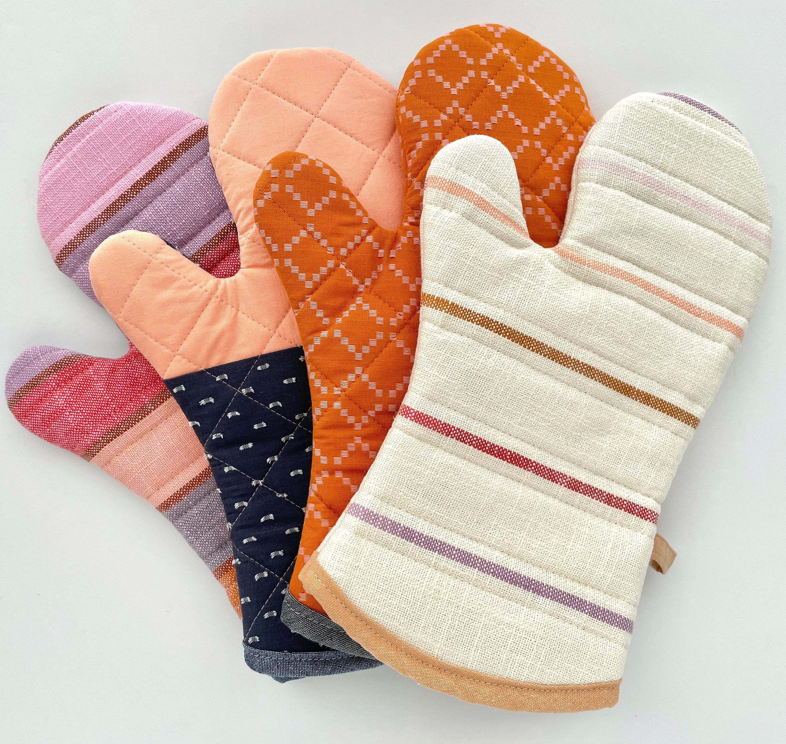 Custom Quilted Canvas Oven Mitts