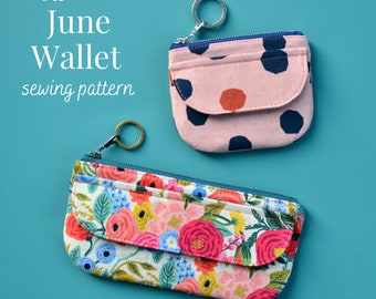 June Wallet, 2 sizes, PDF Sewing Pattern, Instant Download