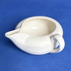 Vintage invalid cup, ceramic feeding aid, cream porcelain, 1930s medical memorabilia, stage prop
