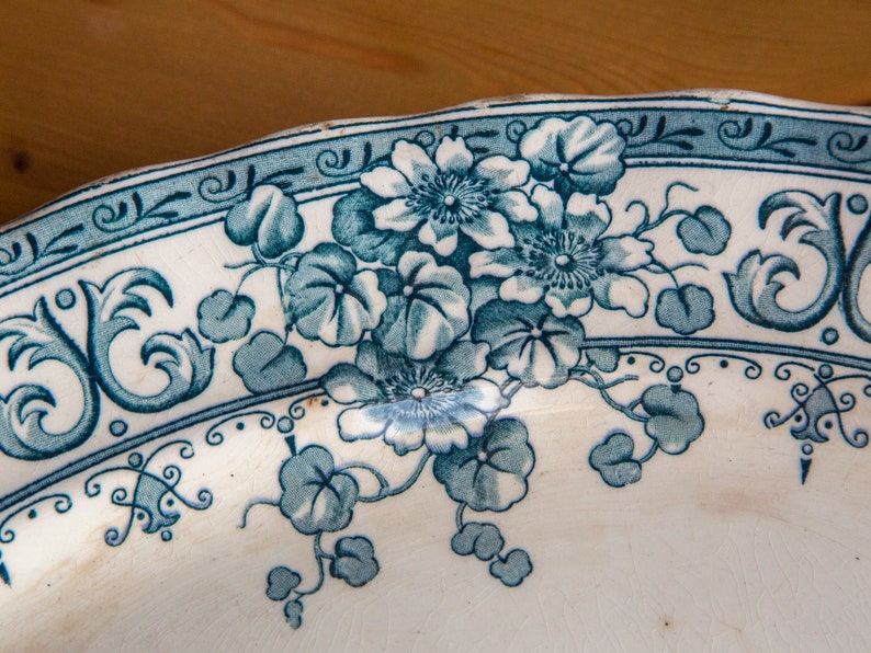 1892 Wonderful Victorian meat platter by Keeling /& Co