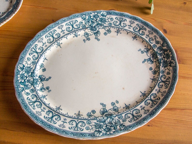 1892 Wonderful Victorian meat platter by Keeling /& Co