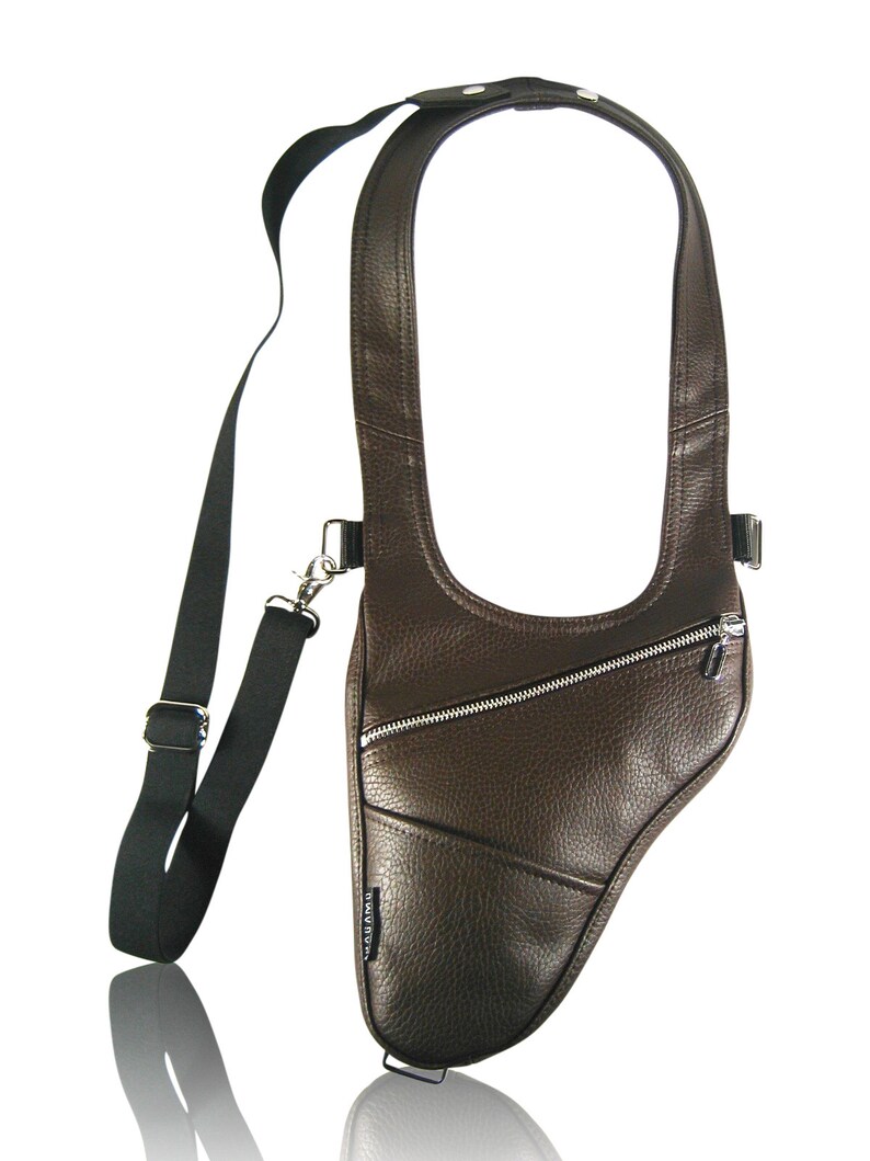 Revolverbag LOUIS 2.0 dark brown holster bag men bag halter men leather bag men