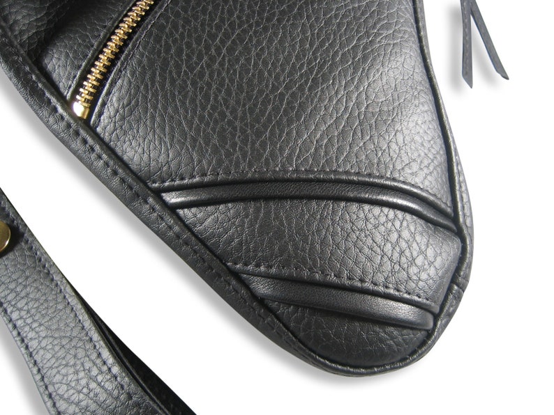 Revolverbag holster bag black leatherette Tiara